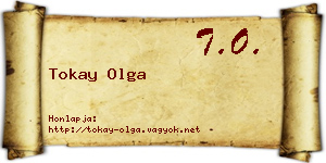 Tokay Olga névjegykártya